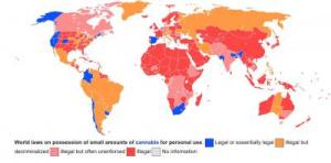 World cannabis laws map1